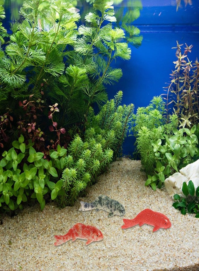 CIYODO 5Pcs Small Fake Koi Fish Decorations for Aquarium Fish Tank Decor Realistic Artificial Ornaments for Home Office Terrarium DIY Miniature Statue - Image 2